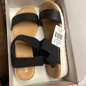 kenzie black sandals